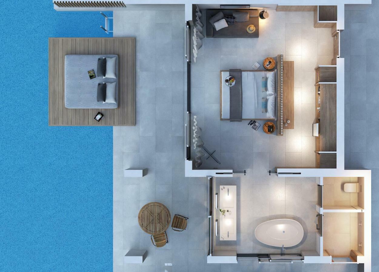 D' Andrea Lagoon All Suites - Adults Only Marmari  Eksteriør bilde 3D rendering of a suite